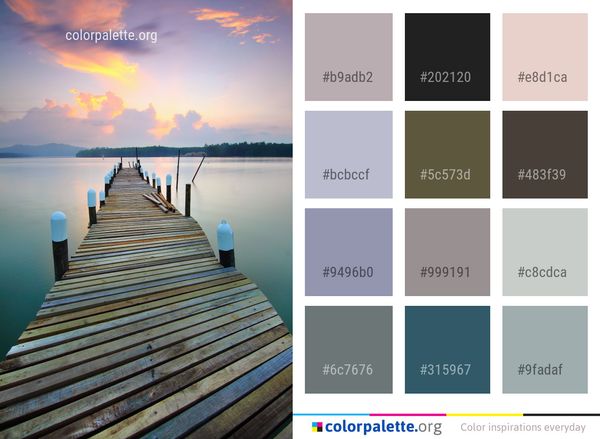 Sky Sea Water Color Palette