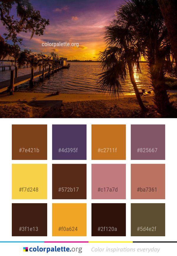 Sky Sunset Reflection Color Palette