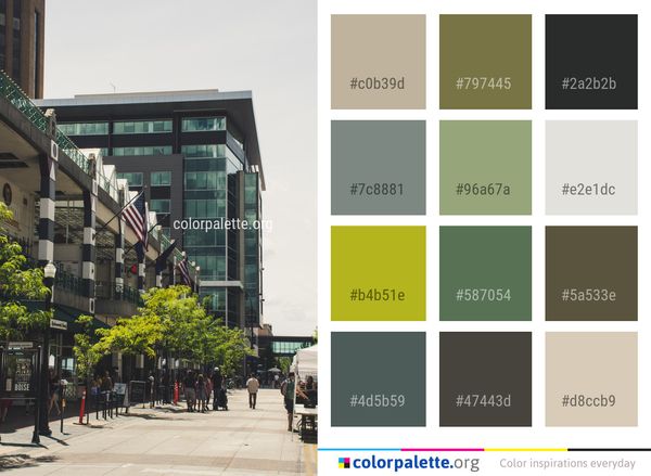 Metropolitan Area Building City Color Palette
