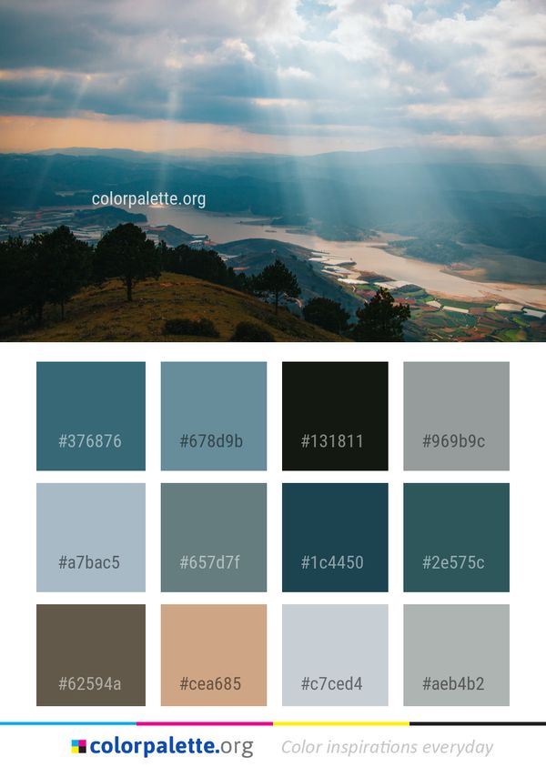 Sky Cloud Highland Color Palette