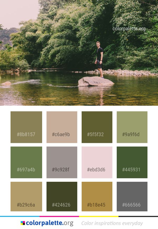Water Nature Reflection Color Palette