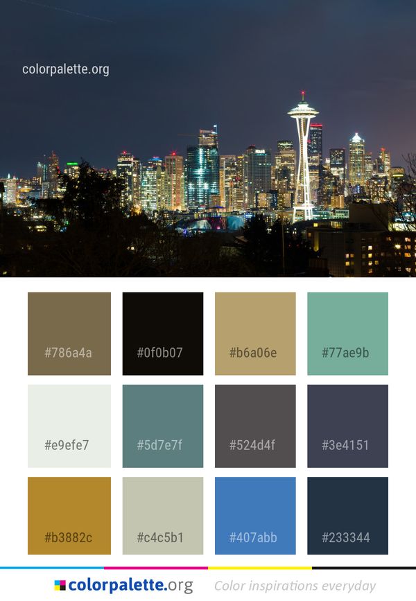 Metropolitan Area Cityscape City Color Palette