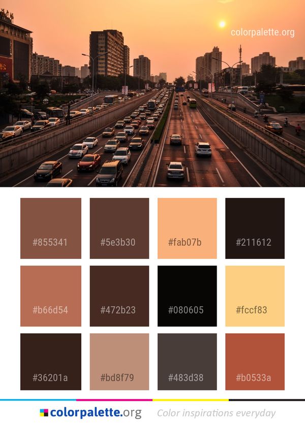 Metropolitan Area Cityscape Urban Color Palette