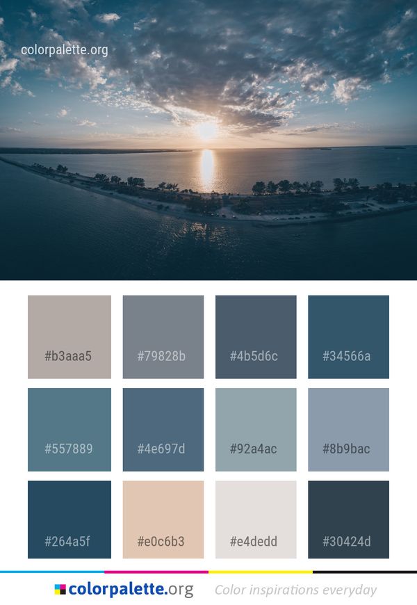 Sea Horizon Sky Color Palette