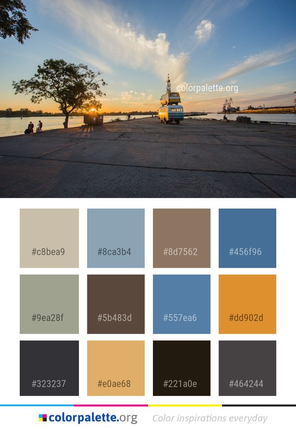Sky Water Cloud Color Palette