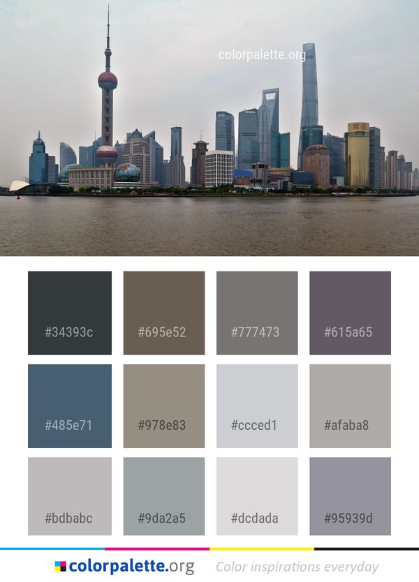 Skyline City Metropolitan Area Color Palette
