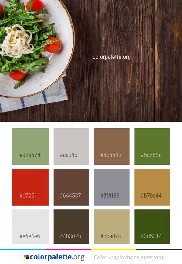 Vegetable Dish Food Color Palette