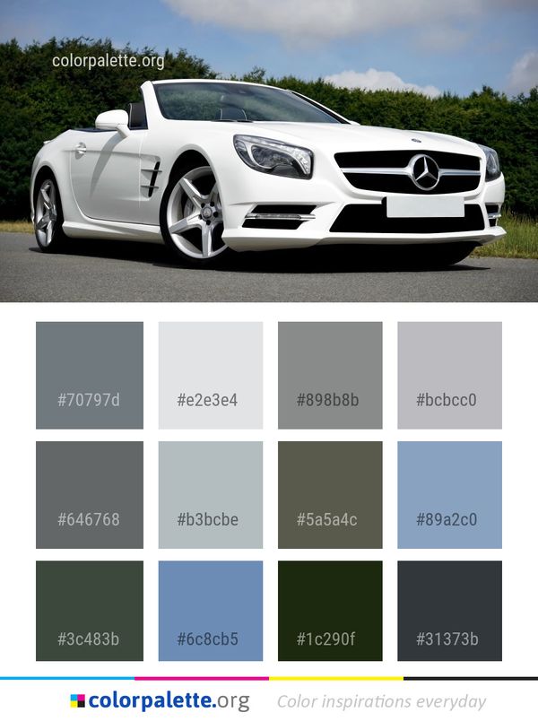 Car Motor Vehicle Land Color Palette