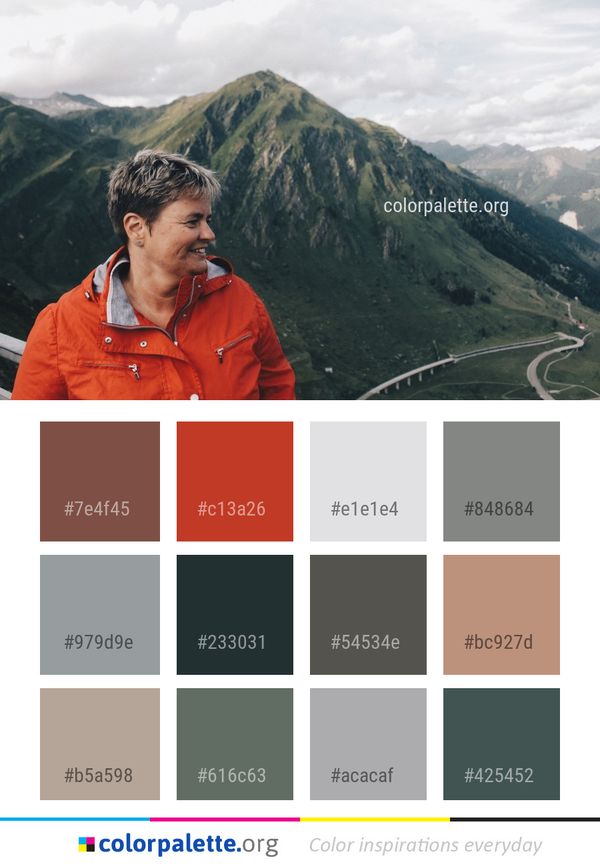 Mountainous Landforms Mountain Range Color Palette