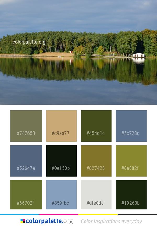 Reflection Water Nature Color Palette