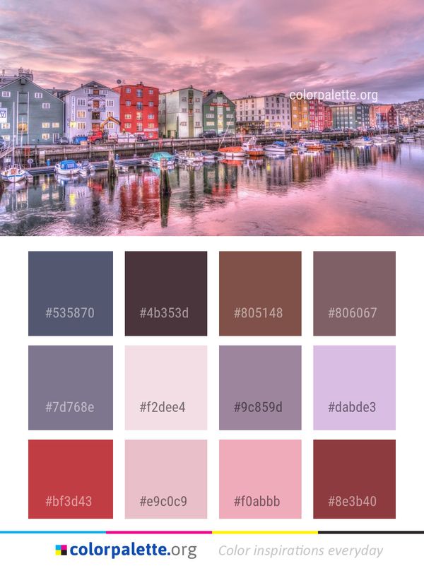 Reflection Waterway Sky Color Palette