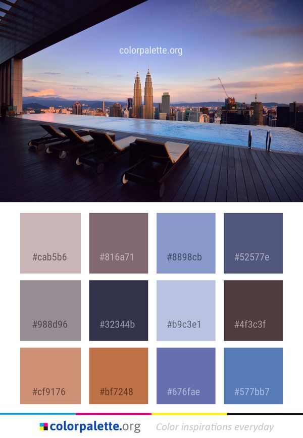 Sky Water Reflection Color Palette