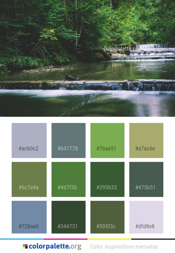 Water Nature River Color Palette