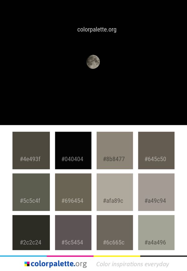 Black Moon Atmosphere Color Palette