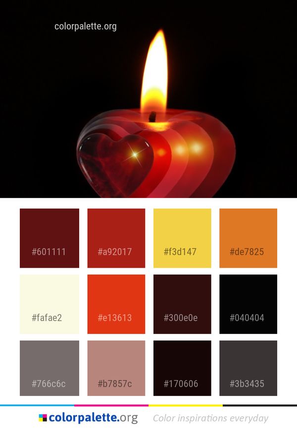 Candle Lighting Still Life Photography Color Palette