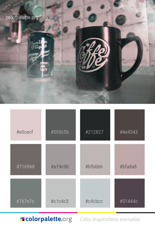 Cup Drink Font Color Palette