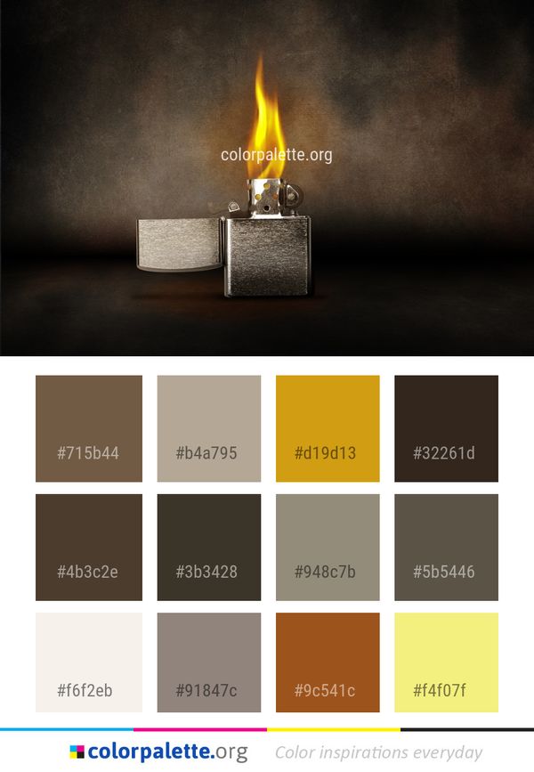 Flame Heat Still Life Photography Color Palette