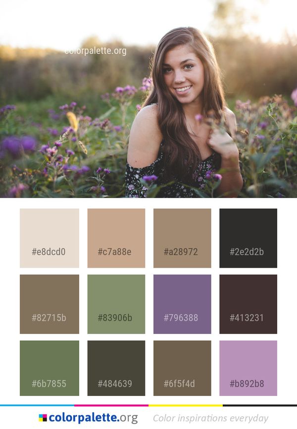 Photograph Beauty Facial Expression Color Palette