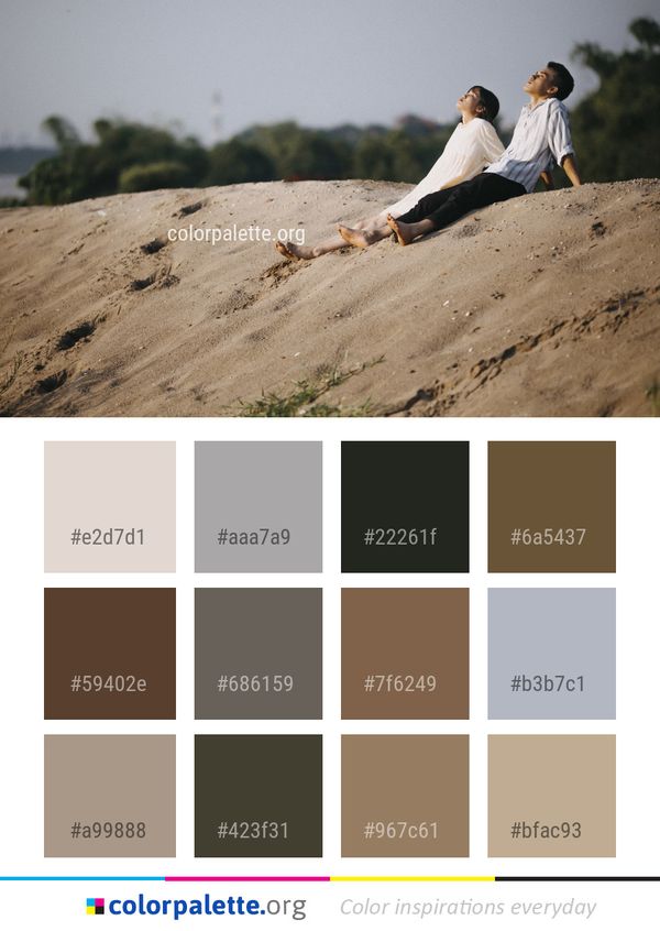 Photograph Sand Sky Color Palette
