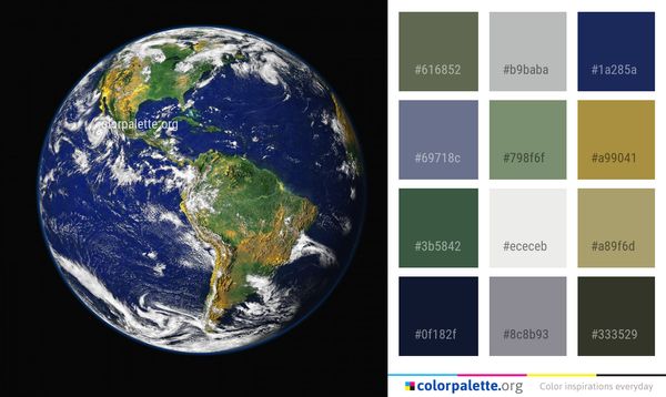 Planet Earth Atmosphere Color Palette