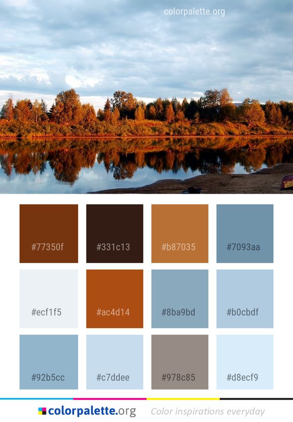 Reflection Nature Water Color Palette