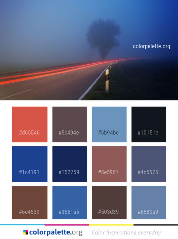 Road Infrastructure Atmosphere Color Palette