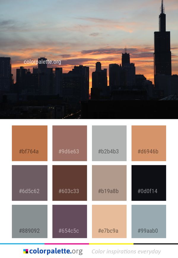 Skyline Sky City Color Palette