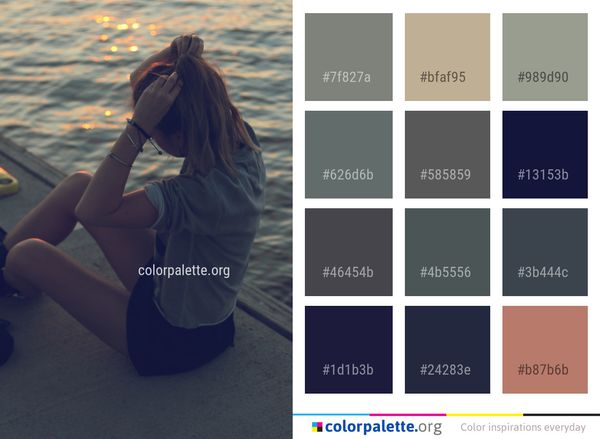 Water Photograph Sitting Color Palette