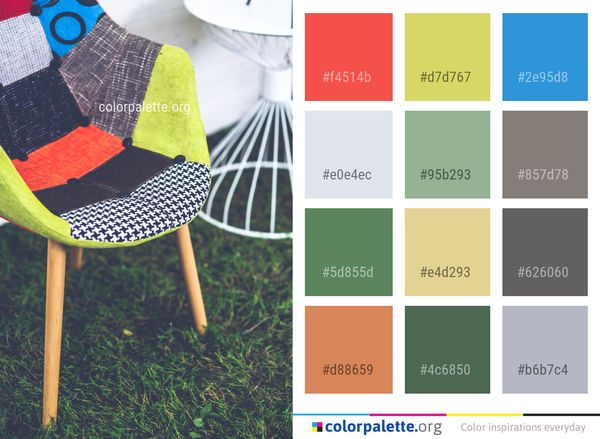 Chair Yellow Furniture Color Palette