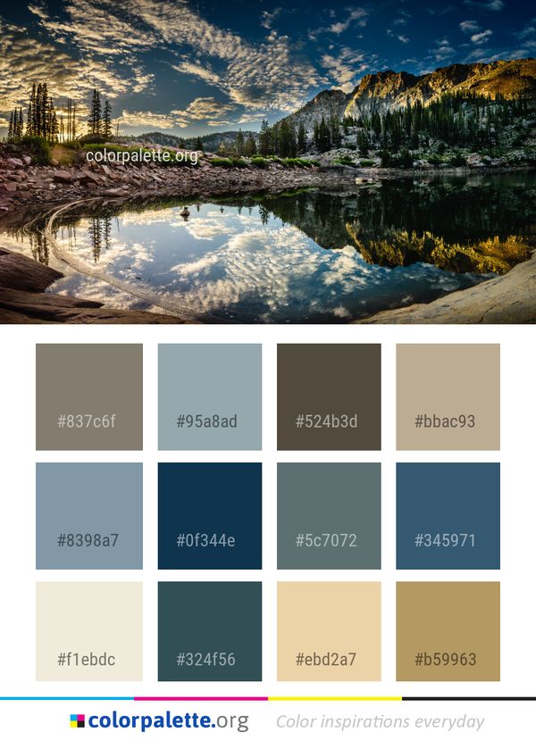 Reflection Nature Sky Color Palette