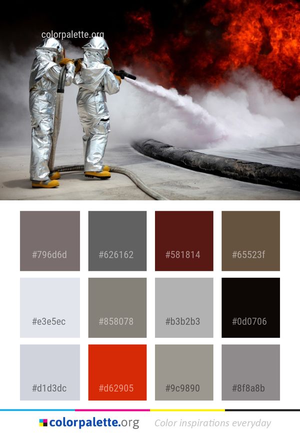 Smoke Fire Color Palette