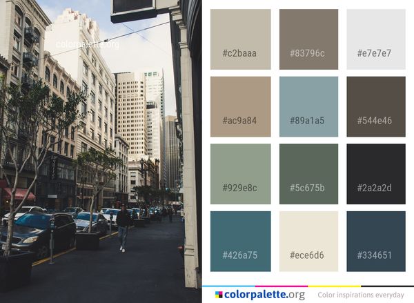 Car Metropolitan Area Urban Color Palette
