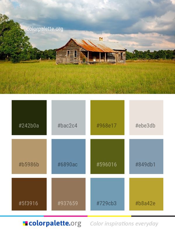 Grassland Sky Field Color Palette