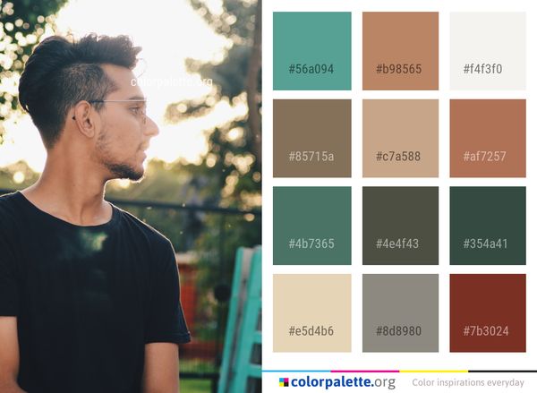 Hair Face Photograph Color Palette