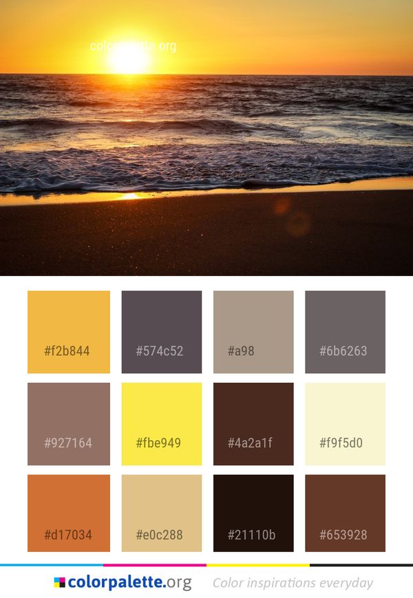 Horizon Sea Sun Color Palette