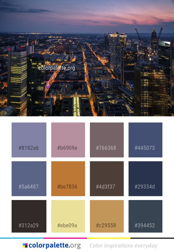 Metropolitan Area Cityscape City Color Palette