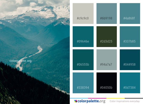 Nature Sky Mountainous Landforms Color Palette