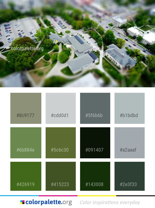 Residential Area Suburb Urban Design Color Palette