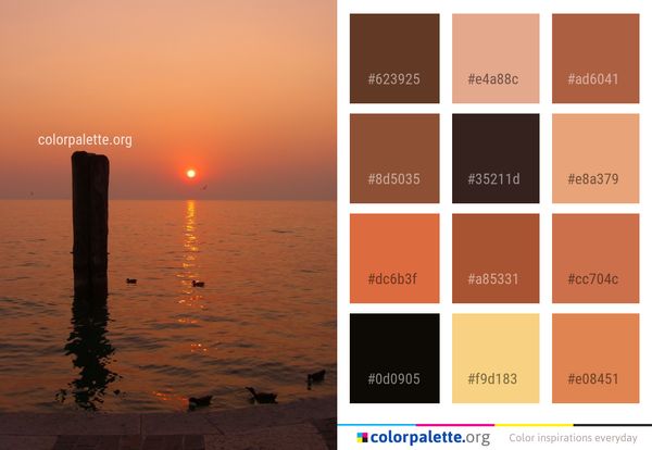 Sea Sunset Horizon Color Palette