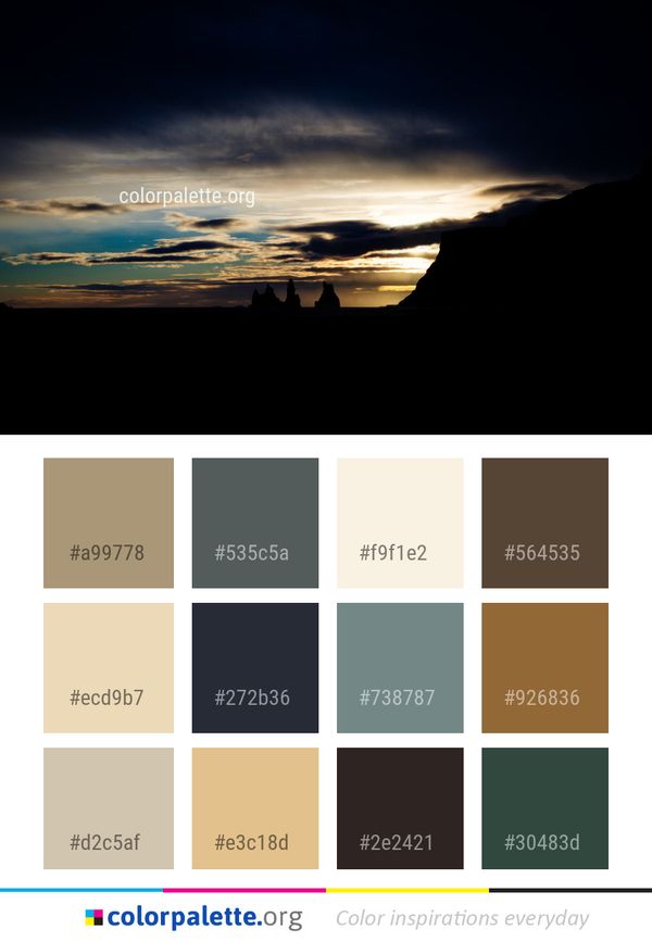 Sky Horizon Cloud Color Palette