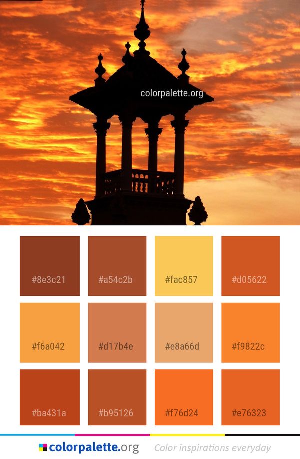 Sky Landmark Sunset Color Palette