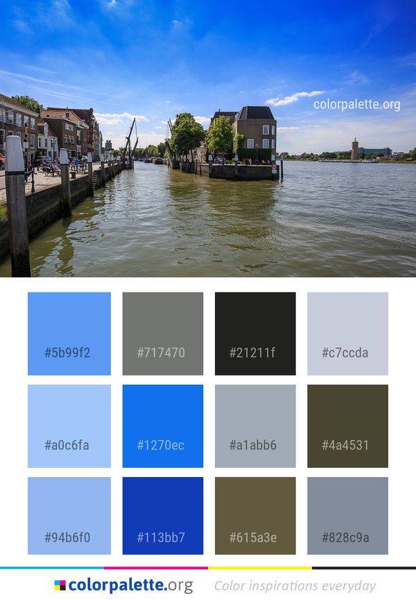 Waterway Sky Body Of Water Color Palette