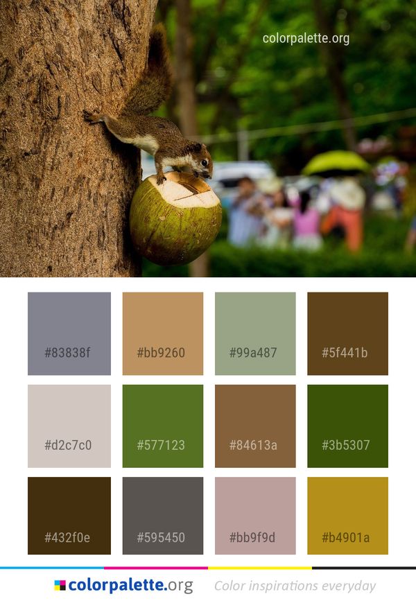 Green Mammal Fauna Color Palette
