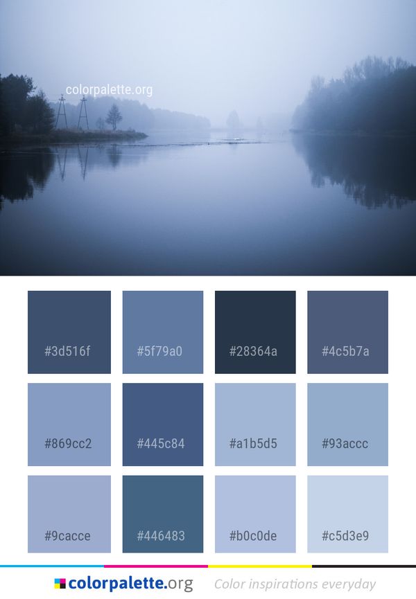 Reflection Water Fog Color Palette