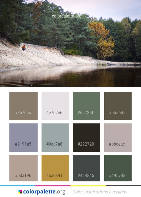Water Nature Body Of Color Palette