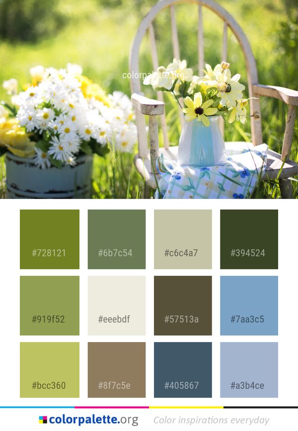 Yellow Flower Floristry Color Palette