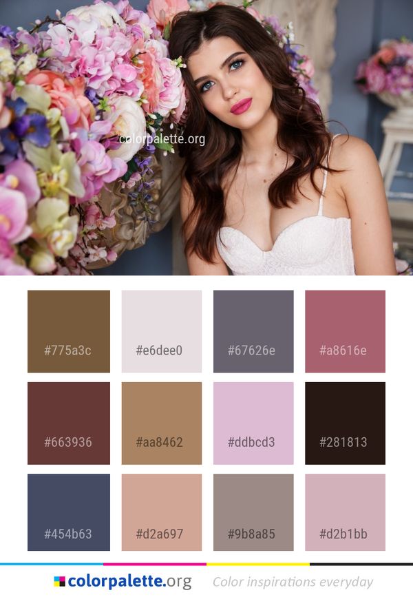 Flower Bride Pink Color Palette