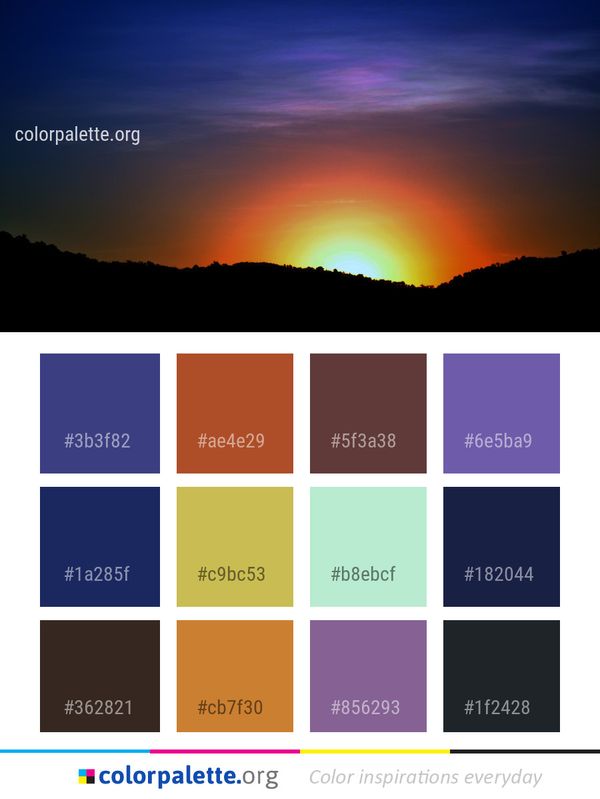 Sky Afterglow Atmosphere Color Palette