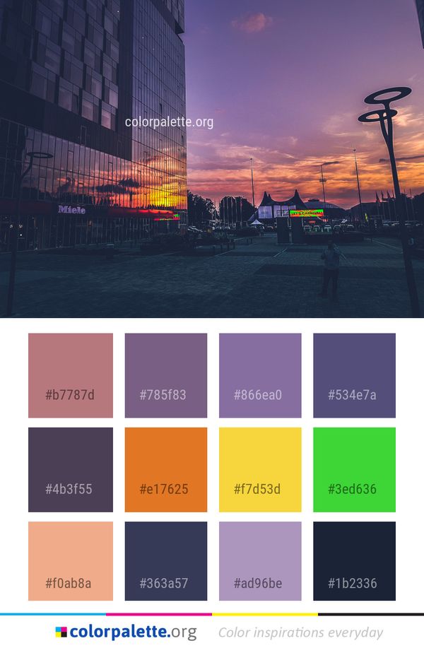Sky Urban Area Metropolitan Color Palette