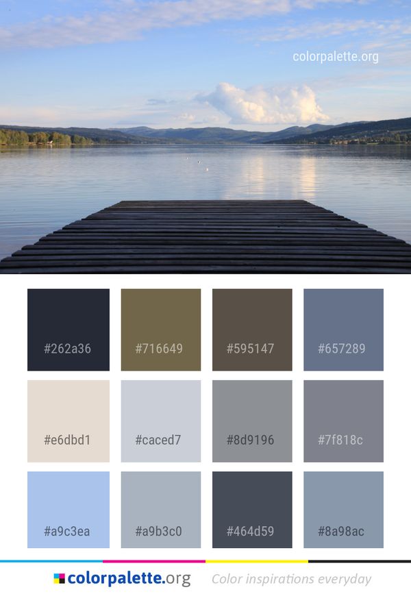 Sky Water Reflection Color Palette